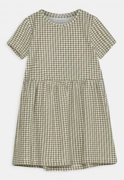 Name It Kinder NMFDAMAR DRESS - Jerseykleid - Deep Lichen Green