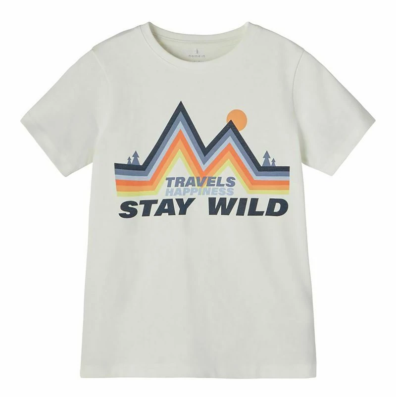 Name It STAY WILD - T-Shirt Print - White Alyssum | Kinder 3 Name It STAY WILD - T-Shirt Print - White Alyssum | Kinder