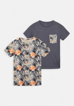 Name It Kinder NKMVALMAS 2 PACK - T-Shirt Print - Whitecap Gray