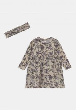 Name It Kinder NBFSOFIE DRESS SET - Jerseykleid - Peyote Melange