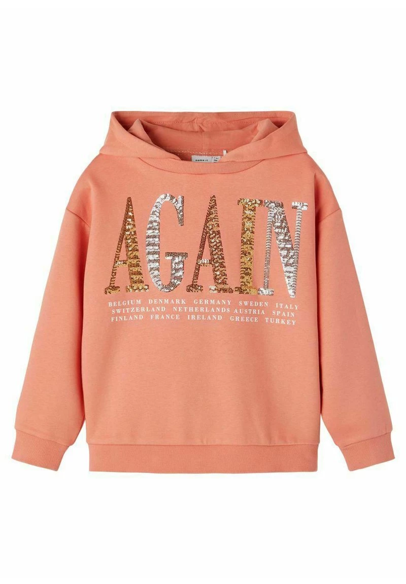 Name It Kinder PAILLETTENVERZIERT - Kapuzenpullover - Crabapple 3 Name It Kinder PAILLETTENVERZIERT - Kapuzenpullover - Crabapple
