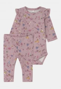 Name It Kinder NBFBARBERA SET - Leggings - Hosen - Violet Ice
