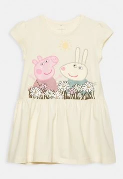Name It Kinder NMFMANNA DRESS PEPPA PIG - Jerseykleid - Lemon Icing