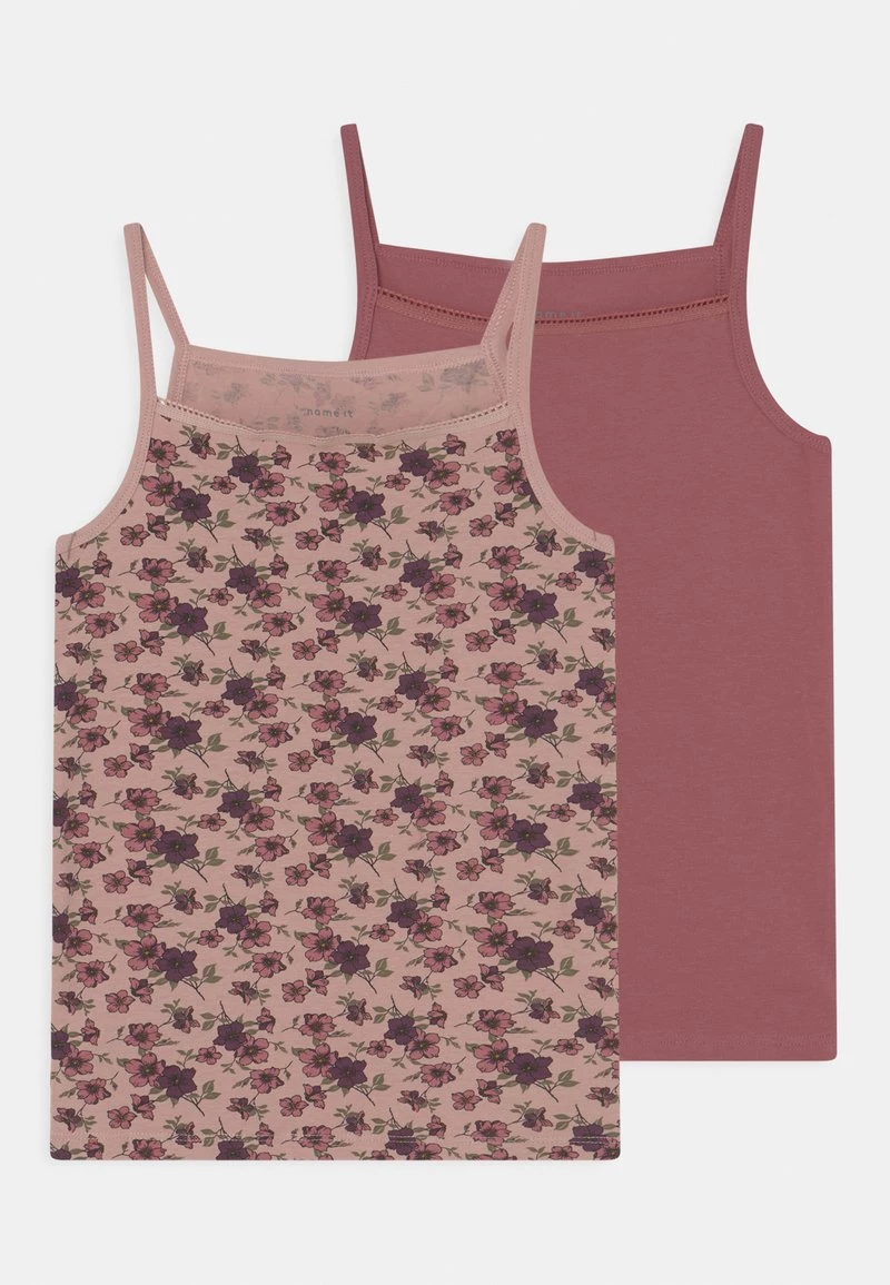 Name It Kinder NKFSTRAP FLOWER 2 PACK - Unterhemd/-shirt - Deco Rose 3 Name It Kinder NKFSTRAP FLOWER 2 PACK - Unterhemd/-shirt - Deco Rose