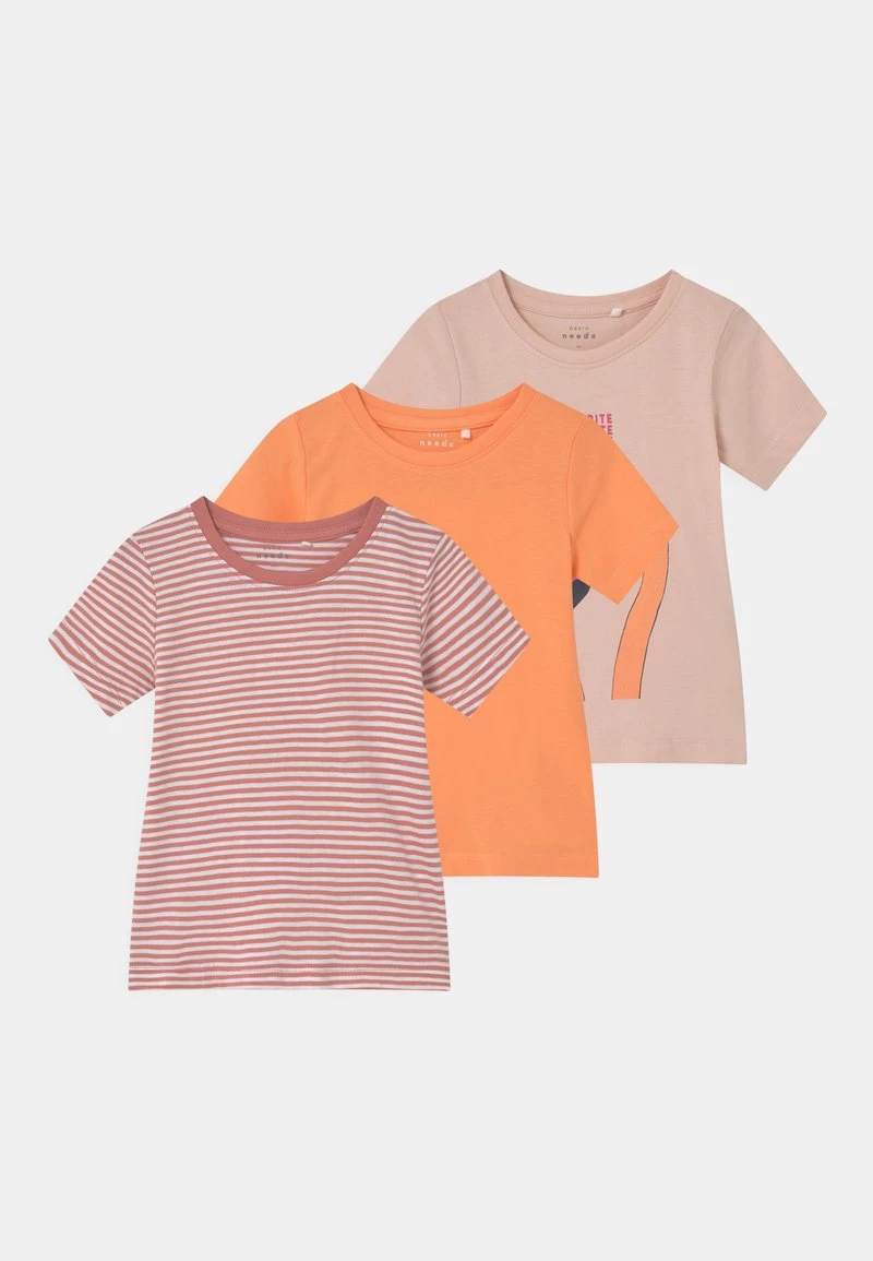 Name It Kinder NMFVIMIA 3 PACK - T-Shirt Print - Peach Whip 3 Name It Kinder NMFVIMIA 3 PACK - T-Shirt Print - Peach Whip