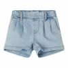 Name It Kinder BAGGY FIT - Jeans Shorts - Light Blue Denim