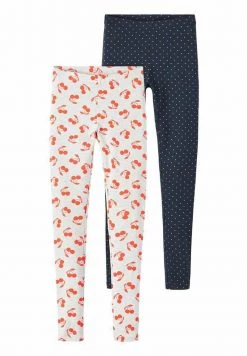 Name It Kinder 2 PACK - Leggings - Hosen - Dark Sapphire/white