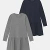 Name It Kinder NKFVETA 2 PACK - Jerseykleid - Dark Sapphire