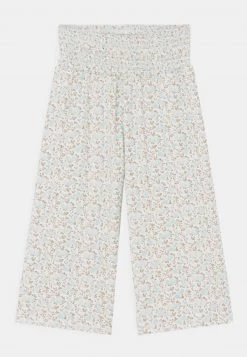 Name It Kinder NMFJUSTICE WIDE PANT - Stoffhose - White Alyssum
