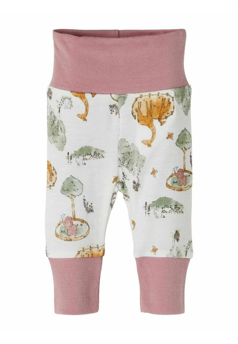 Name It Kinder Leggings - Hosen - White/pink 3 Name It Kinder Leggings - Hosen - White/pink