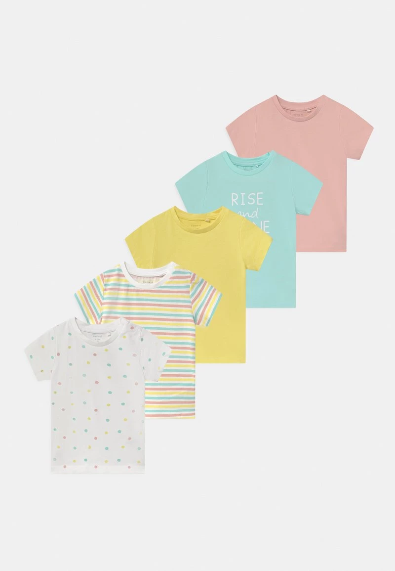 Name It Kinder NBFBODIL 5 PACK - T-Shirt Print - Limelight 3 Name It Kinder NBFBODIL 5 PACK - T-Shirt Print - Limelight