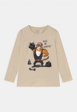 Name It Kinder NMMNABI BOX - Langarmshirt - Whitecap Gray