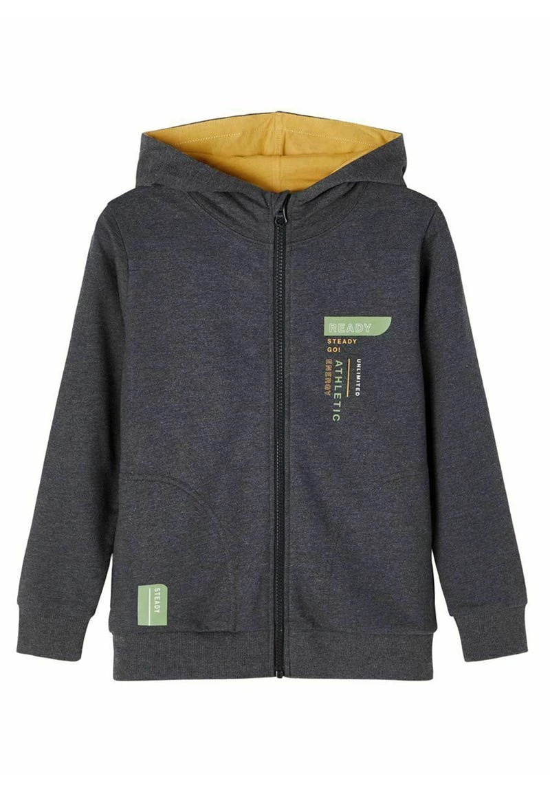 Name It ACTIVE REISSVERSCHLUSS - Sweatjacke - Dark Grey/mint | Kinder 3 Name It ACTIVE REISSVERSCHLUSS - Sweatjacke - Dark Grey/mint | Kinder