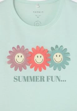 Name It Kinder NMFARINNI HAPPY - T-Shirt Print - Glacier -Name it Verkäufe 22d17c92d1bb4e84a257b920e3b0aeb9