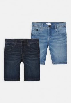 Name It Kinder NKMRYAN LONG SHORTS CAMP 2PACK - Jeans Shorts - Dark Blue Denim