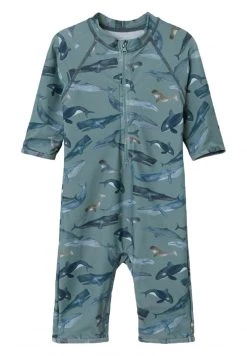 Name It Kinder HAIFISCH - Badeanzug - Hedge Green