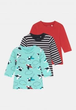 Name It Kinder NBMMAGNUS 3 PACK - Langarmshirt - Blue Tint