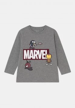 Name It NMMMARVEL DARIUS - Langarmshirt - Grey Melange | Kinder