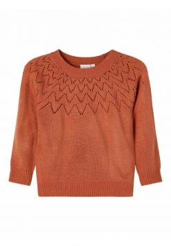Name It LANGE ÄRMEL - Strickpullover - Etruscan Red | Kinder