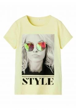 Name It Kinder KURZEN ÄRMELN - T-Shirt Print - Double Cream