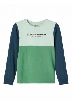 Name It Kinder LANGEN ÄRMELN FARB BLOCK - Langarmshirt - Frosty Spruce
