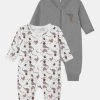 Name It NBNNIGHTSUIT CIRCUS 2 PACK UNISEX - Pyjama - Grey Melange