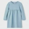 Name It Kinder LANGE ARMEL - Freizeitkleid - Dusty Blue