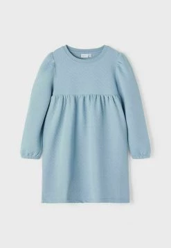 Name It Kinder LANGE ARMEL - Freizeitkleid - Dusty Blue