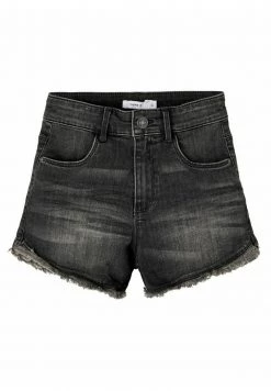 Name It Kinder BECKY MOM FIT - Jeans Shorts - Black Denim