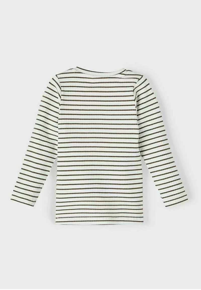 Name It Unisex MIT LANGEN ÄRMELN GESTREIFTER - Langarmshirt - Olive Night 6 Name It Unisex MIT LANGEN ÄRMELN GESTREIFTER - Langarmshirt - Olive Night – Bild 4