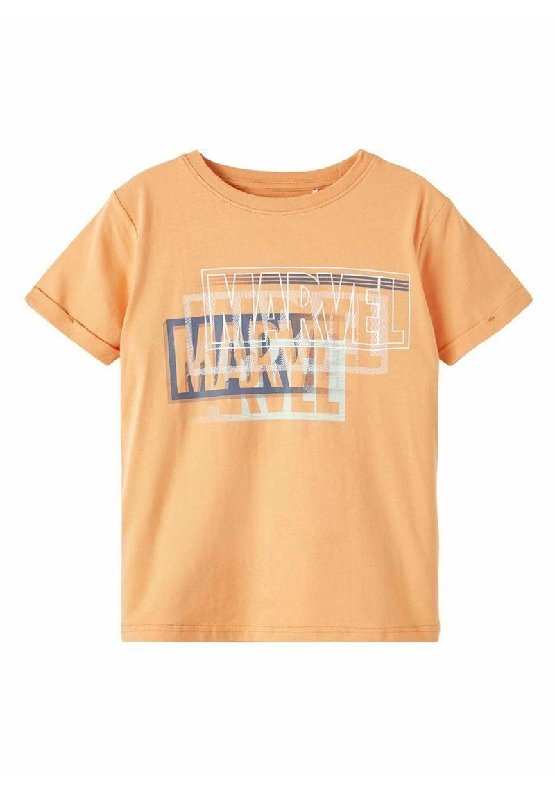 Name It Kinder NKMMENKE MARVEL SUPERHEROES - T-Shirt Print - Salmon Buff 3 Name It Kinder NKMMENKE MARVEL SUPERHEROES - T-Shirt Print - Salmon Buff