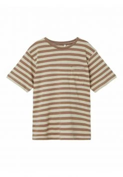 Name It Kinder STRIPED LOOSE FIT - T-Shirt Print - Brown Lentil