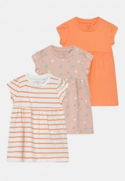Name It Kinder NBFHADIA 3 PACK - Jerseykleid - Cantaloupe