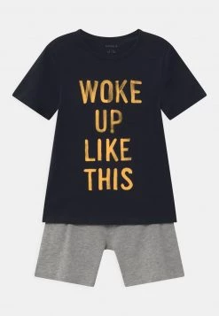 Name It Kinder NKMNIGHTSET WOKE UP - Nachtwäsche Set - Dark Sapphire