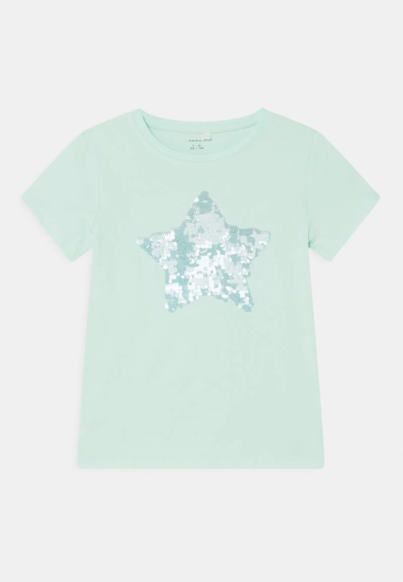 Name It Kinder NKFHOSTAR BOX - T-Shirt Print - Glacier 3 Name It Kinder NKFHOSTAR BOX - T-Shirt Print - Glacier