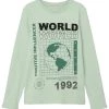 Name It Kinder LANGEN ARMELN SLIM FIT - Langarmshirt - Subtle Green