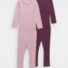 Name It Kinder NBFROSEMARIE SET 2 PACK - Leggings - Hosen - Italian Plum/deauville Mauve