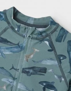 Name It Kinder BADEMODE HAIFISCH - Surfshirt - Hedge Green -Name it Verkäufe 3bed5947d64c485185da042748835371