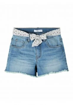 Name It Kinder BECKY BAGGY FIT - Jeans Shorts - Medium Blue Denim