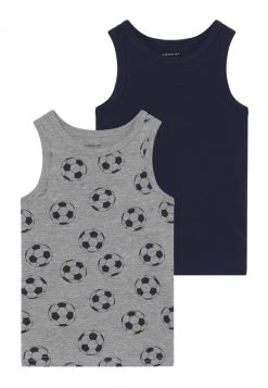 Name It Kinder NMMTANK FOOTBALL 2 PACK - Unterhemd/-shirt - Grey Melange -Name it Verkäufe 3e066dae6e18405b945865320295c190