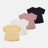 Name It Kinder NMFVAVINA 4 PACK - T-Shirt Basic - Golden Haze