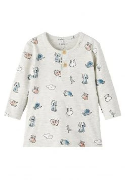 Name It Unisex Langarmshirt - Light Grey Melange