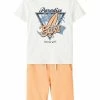 Name It Kinder SET VIGANO - Shorts - White Alyssum