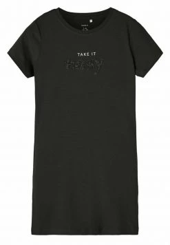 Name It TAKE IT EASY - Jerseykleid - Black | Kinder