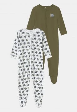 Name It NBMNIGHTSUIT LODEN TURTLE 2 PACK - Strampler - Loden Green | Kinder