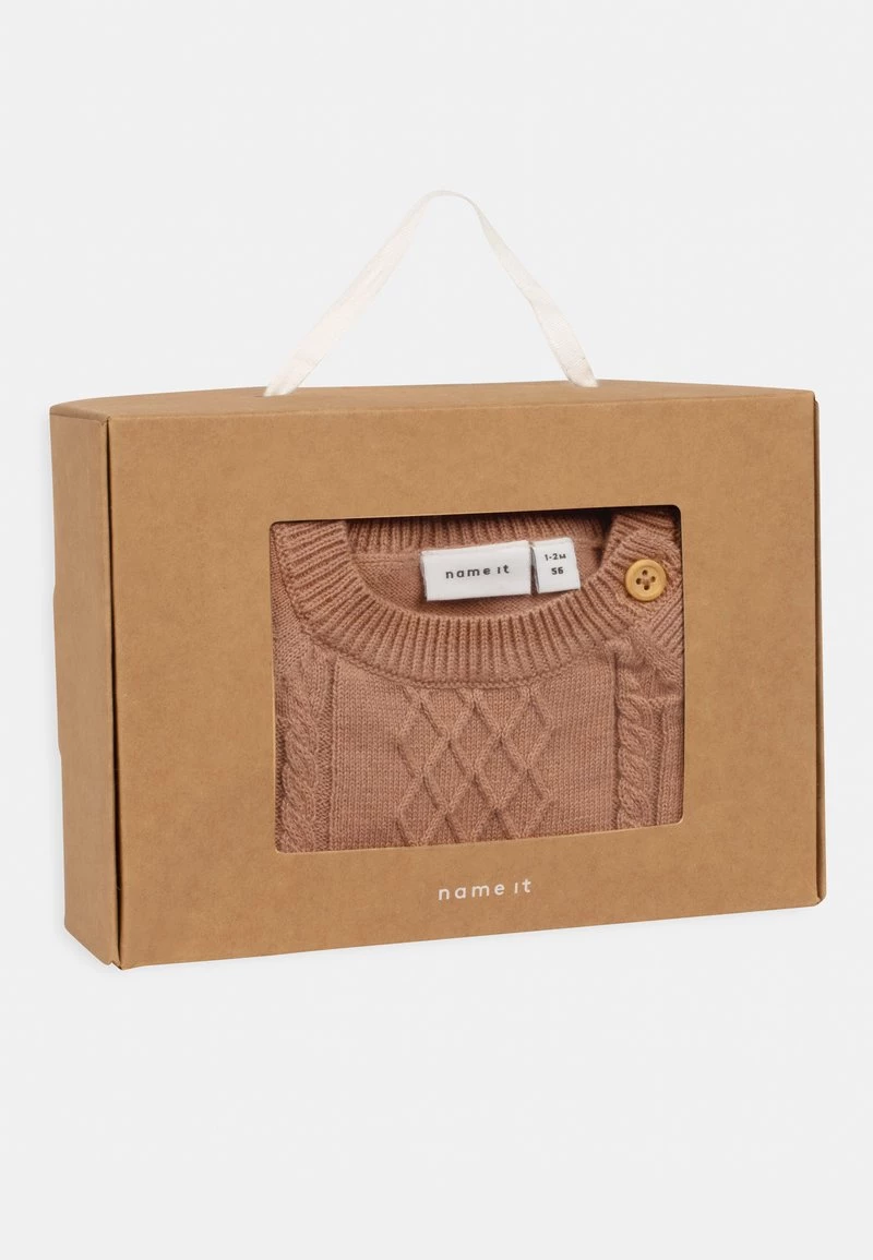 Name It NBFNAFINE GIFT SET UNISEX - Strickjacke - Café Au Lait 7 Name It NBFNAFINE GIFT SET UNISEX - Strickjacke - Café Au Lait – Bild 5