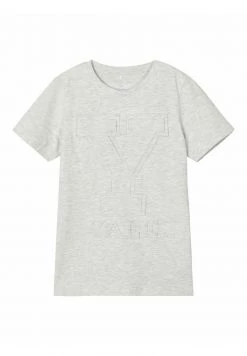 Name It Kinder UNIVERSITY-LOGO - T-Shirt Print - Light Grey Melange