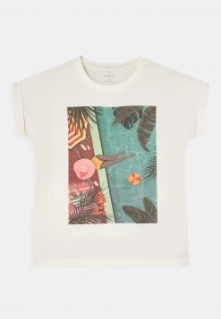 Name It Kinder NKFHOLINDA BOX - T-Shirt Print - White Alyssum