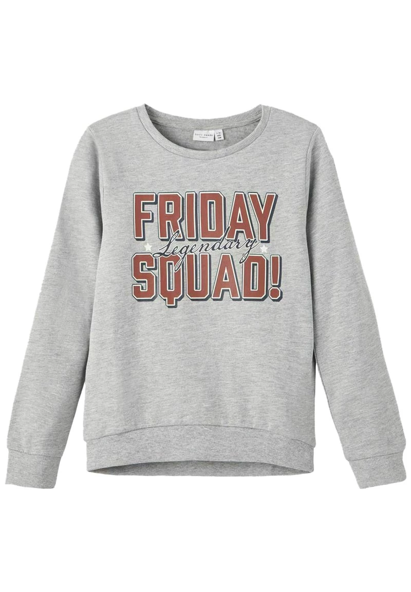 Name It Kinder Sweatshirt - Grey Melange 3 Name It Kinder Sweatshirt - Grey Melange