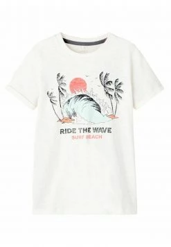Name It Kinder RIDE THE WAVE - T-Shirt Print - White Alyssum